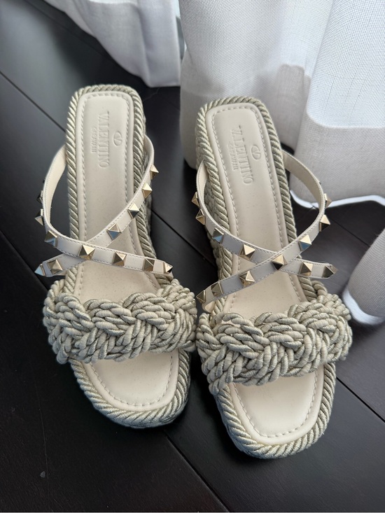 Valentino Garavani Shoes - Valentino Braided Rope Wedges